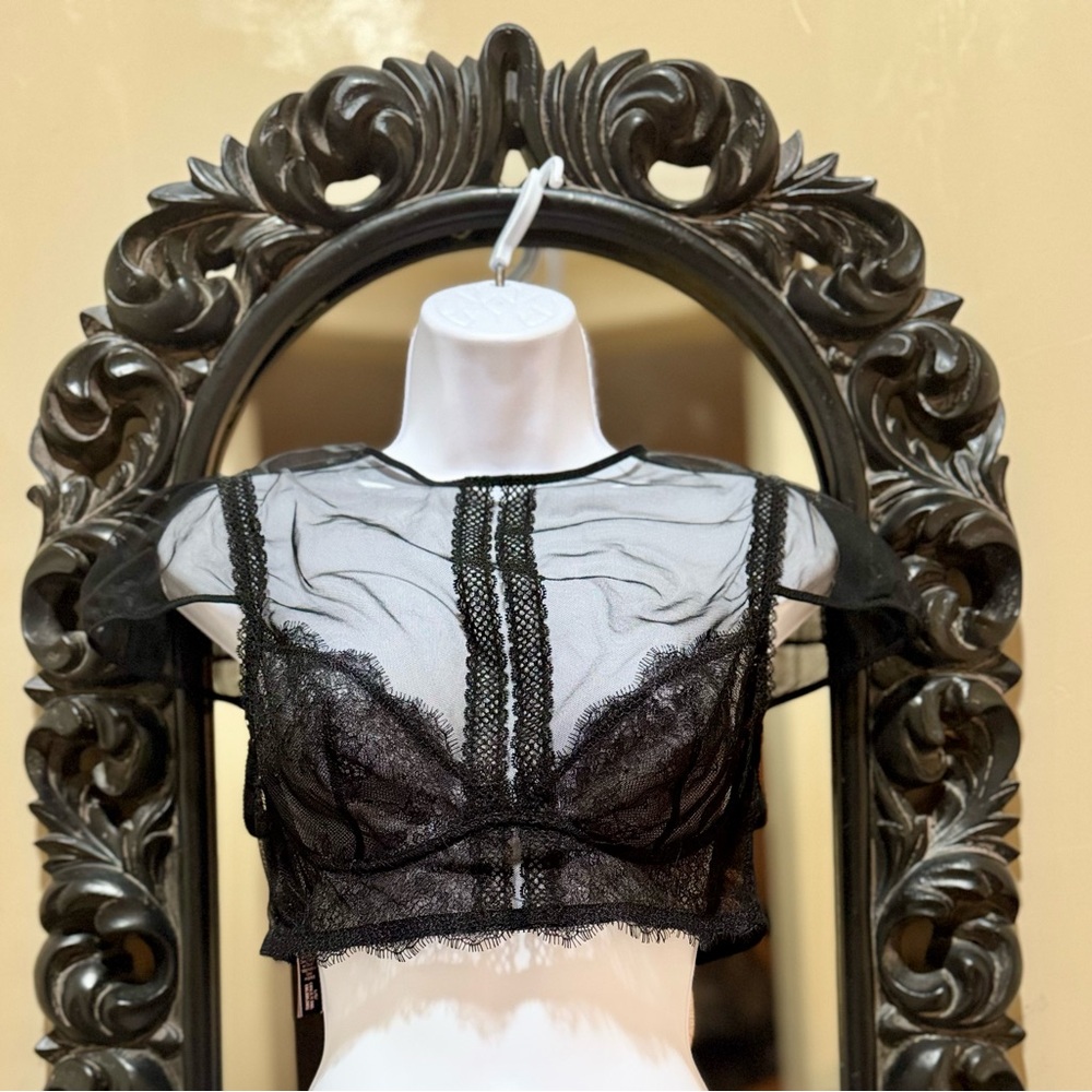 Victoria's Secret Very Sexy Black Crop Top